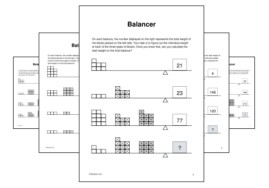Download (PDF) Balancer Activity for Adults - 10 Pages