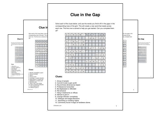 Clue in the Gap