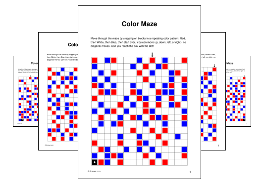 Download (PDF) Color Maze Activity for Adults (1 week ago) - 10 Pages