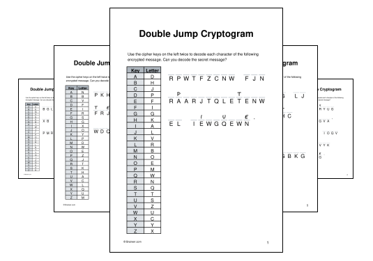 Double Jump Cryptogram
