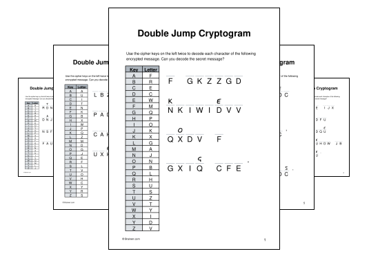 Double Jump Cryptogram