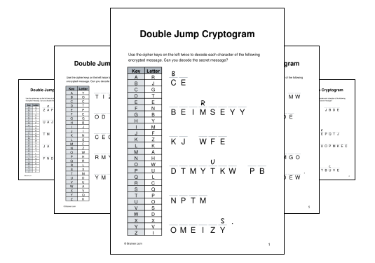 Double Jump Cryptogram