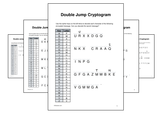 Double Jump Cryptogram