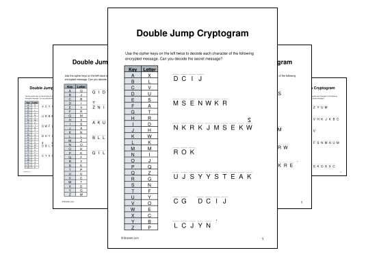 Double Jump Cryptogram