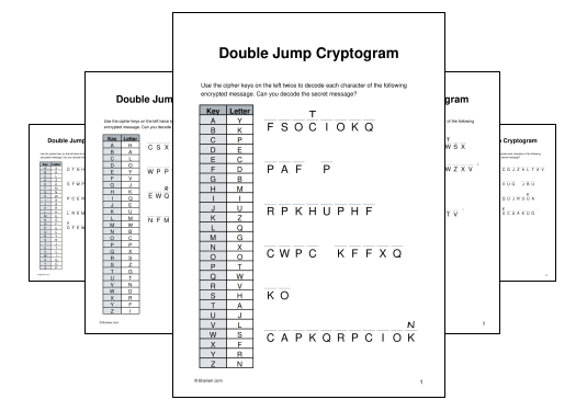 Double Jump Cryptogram
