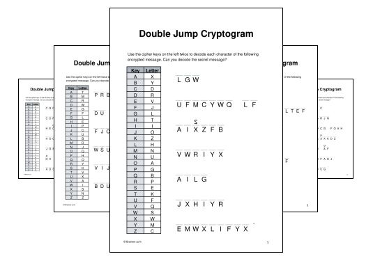 Double Jump Cryptogram