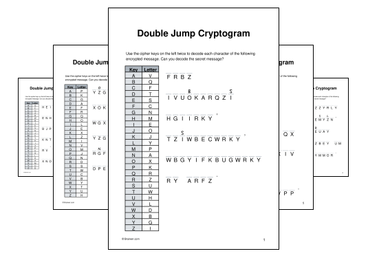 Double Jump Cryptogram
