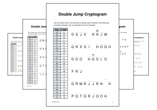 Double Jump Cryptogram