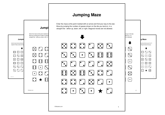 Download (PDF) Jumping Maze Activity for Kids (1 week ago) - 10 Pages