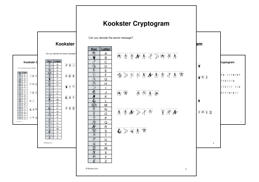 Download (PDF) Kookster Cryptogram Activity for Adults (1 week ago) - 10 Pages