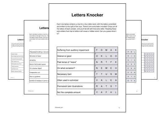Letters Knocker