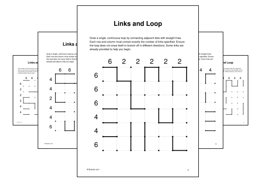 Download (PDF) Links and Loop Activity for Teens - 10 Pages