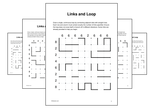 Download (PDF) Links and Loop Activity for Adults - 10 Pages