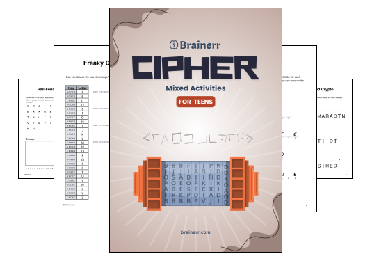 Download (PDF) Mixed Cipher Activity for Teens - 21 Pages