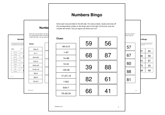 Numbers Bingo