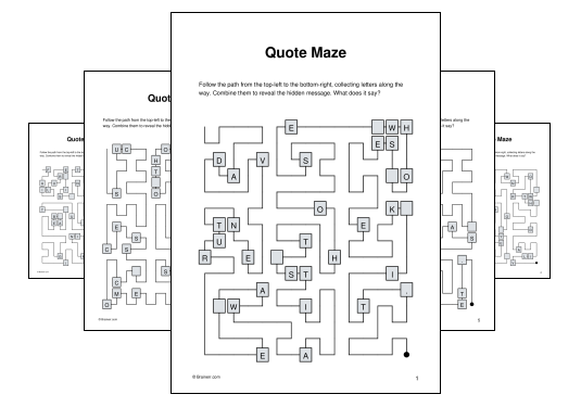 Quote Maze