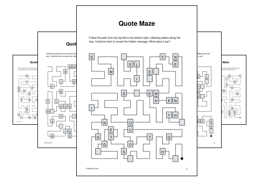 Quote Maze