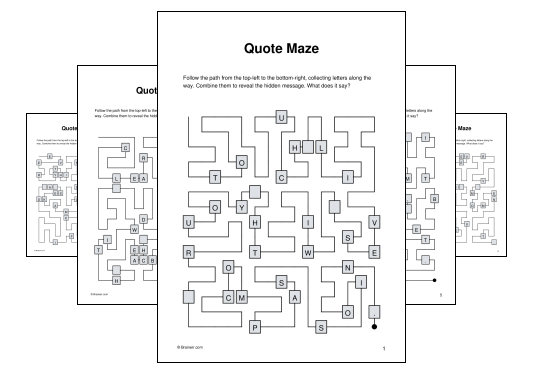 Quote Maze