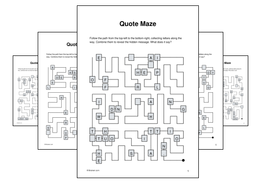 Quote Maze