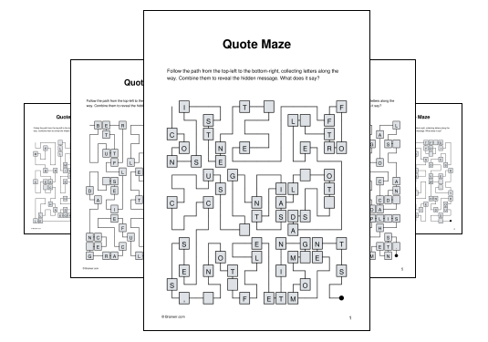 Quote Maze