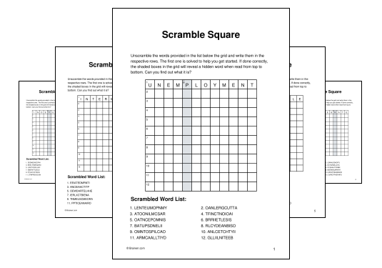 Download (PDF) Scramble Square Activity for Adults (4 weeks ago) - 10 Pages