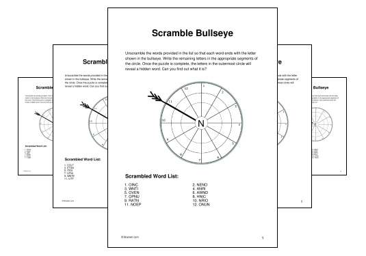 Download (PDF) Scramble Bullseye Activity for Kids (1 week ago) - 10 Pages