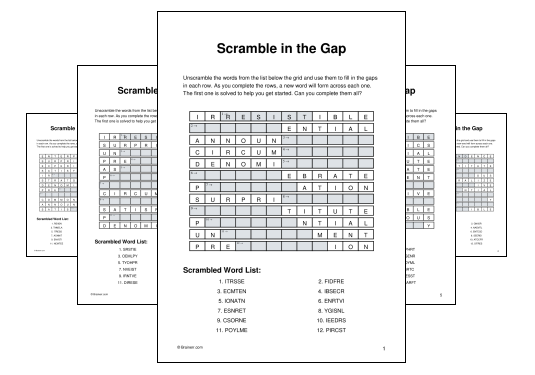 Scramble in the Gap