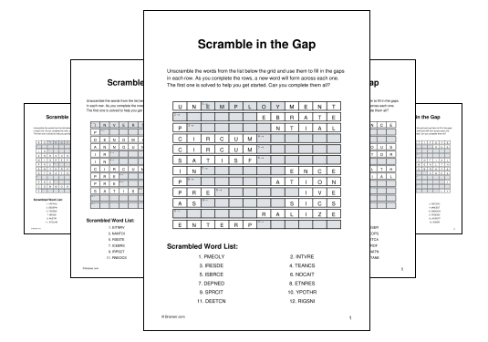 Scramble in the Gap
