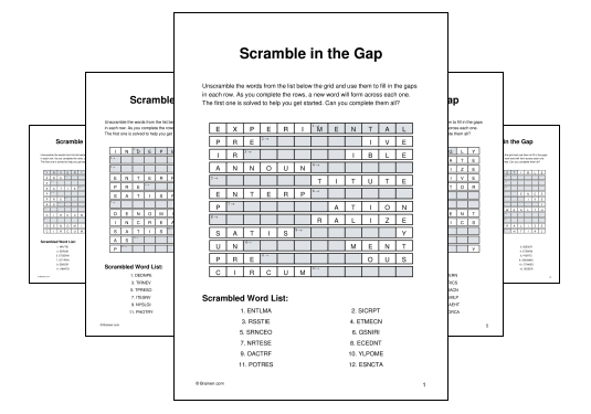 Scramble in the Gap