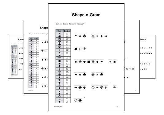 Download (PDF) Shape-o-Gram Activity for Teens (2 weeks ago) - 10 Pages