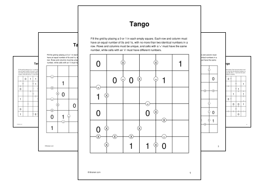 Download (PDF) Tango Activity for Teens - 10 Pages