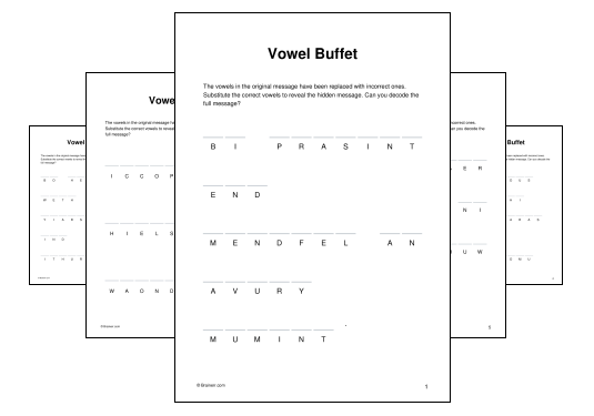 Vowel Buffet