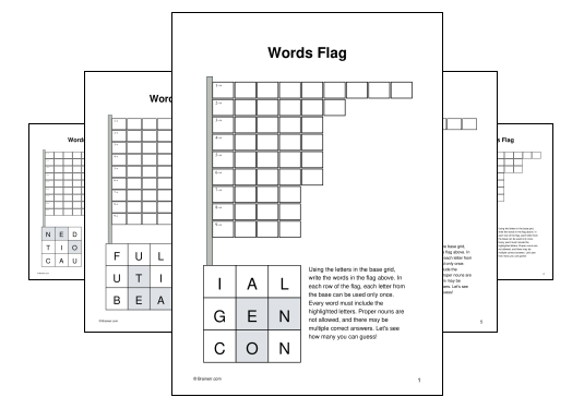 Words Flag