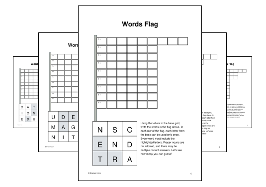 Words Flag