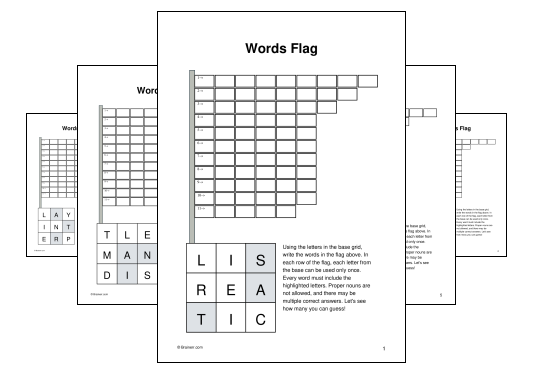 Words Flag