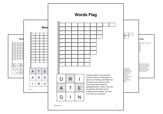 Words Flag