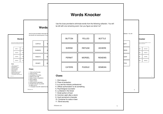 Words Knocker