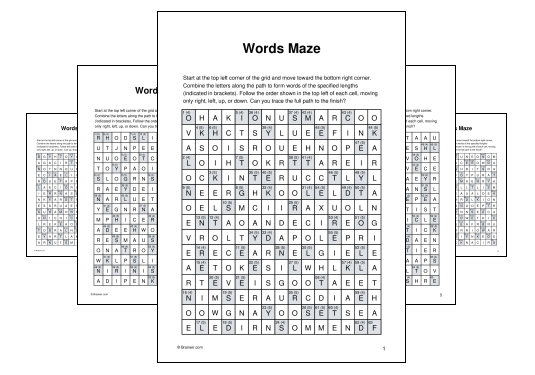 Words Maze